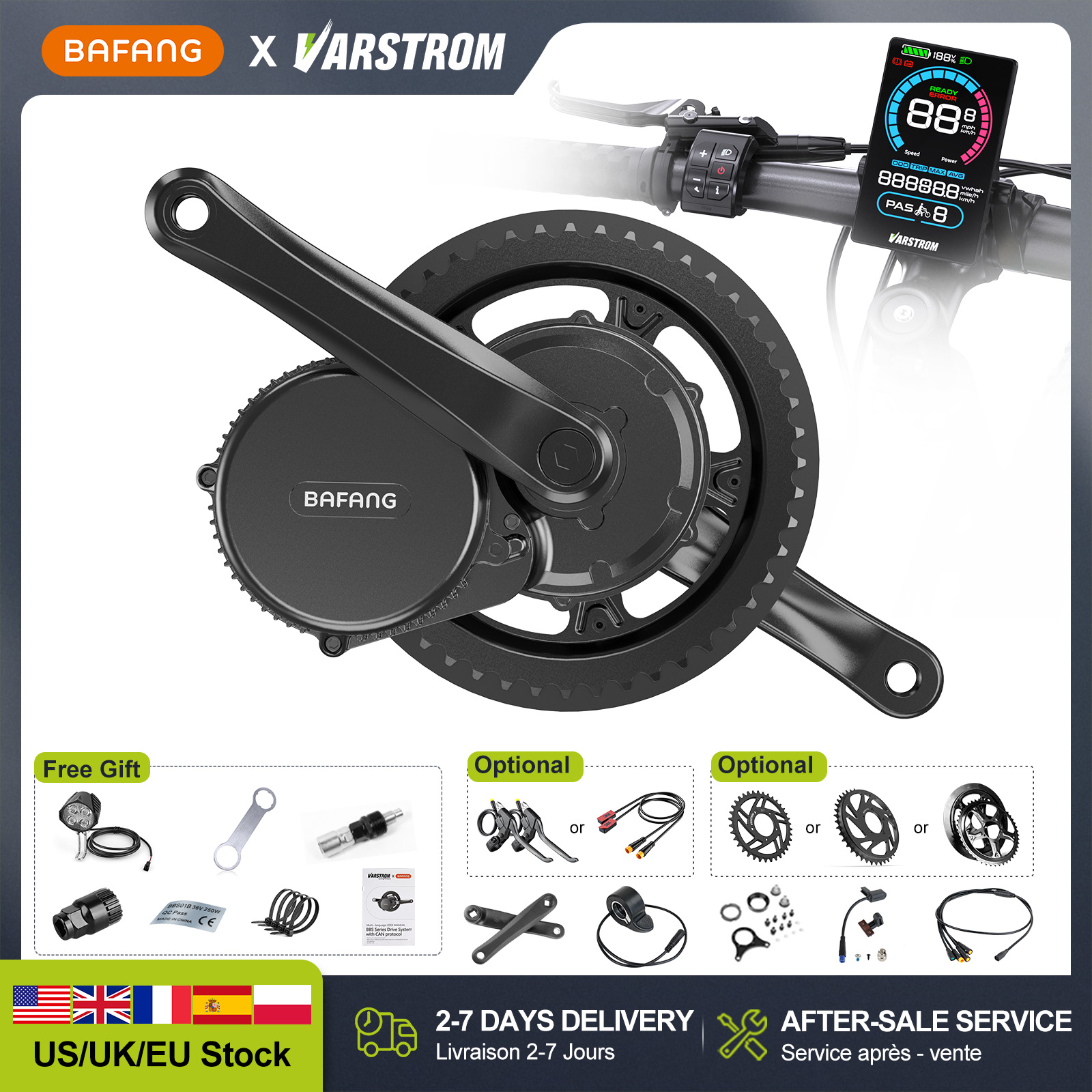 [미국 주식] 바팡 48V 500W 750W 52V 1 - Mid Drive Motor Kit 52V 1000W 리뷰 및 가격